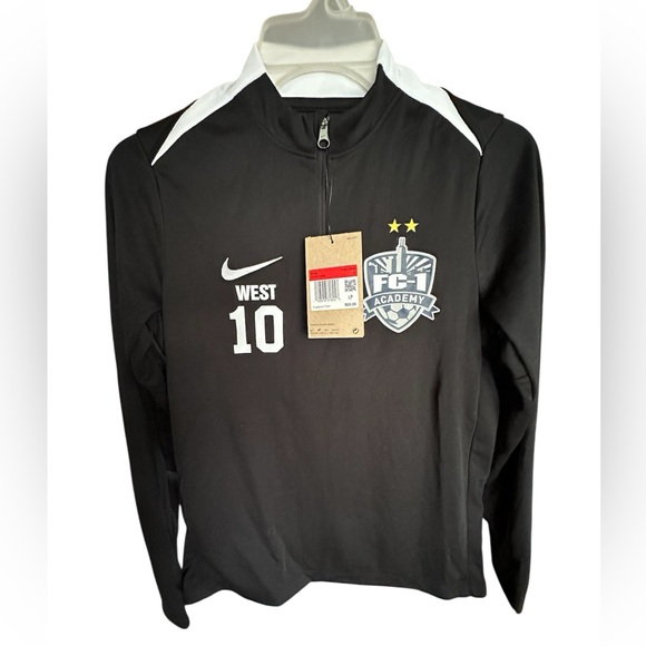 Nike Other - Nike Black and White FC Academy Zip Shirt